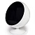Кресло Ball chair белое с черной тканью